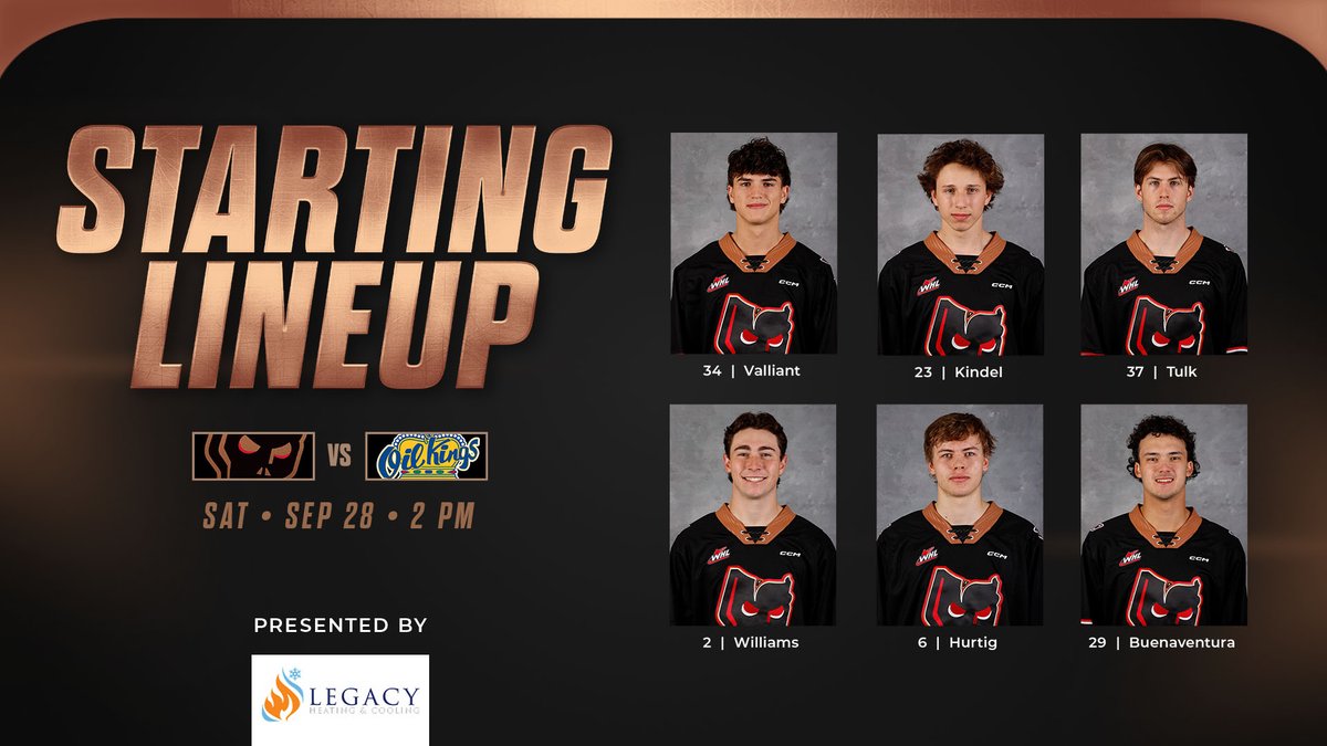 WHLHitmen's tweet photo. The six to kick of the season π₯
#Hitmen30 | @LegacyHCYeg https://t.co/hqhKHQEOGa