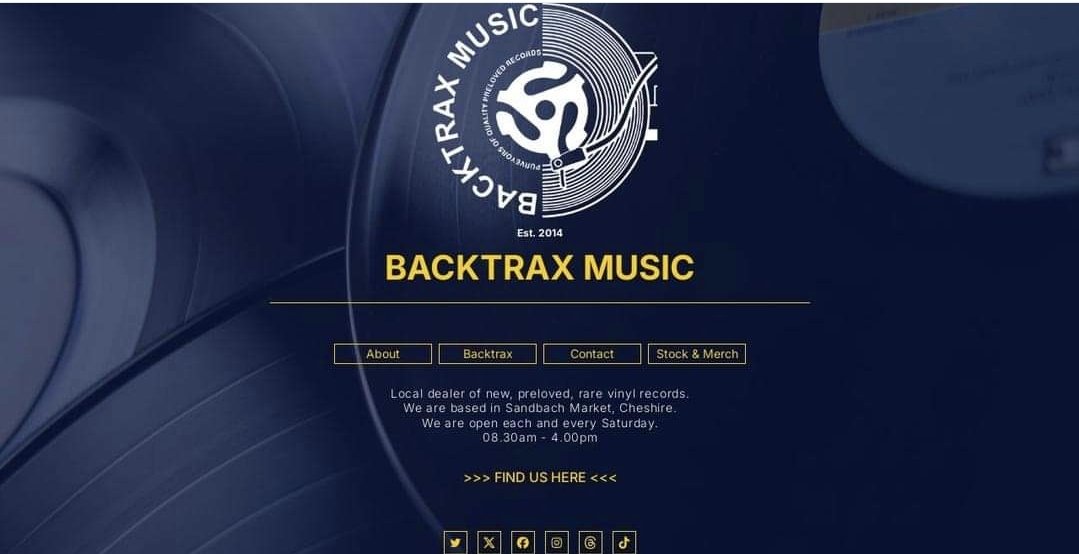 New website up and running
backtraxmusic.co.uk