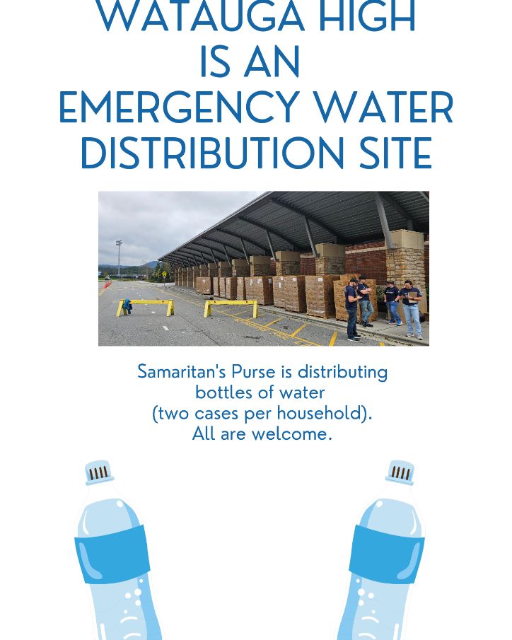 Please come to WHS if you need water. We will be distributing water as long as it is available. Please be safe.