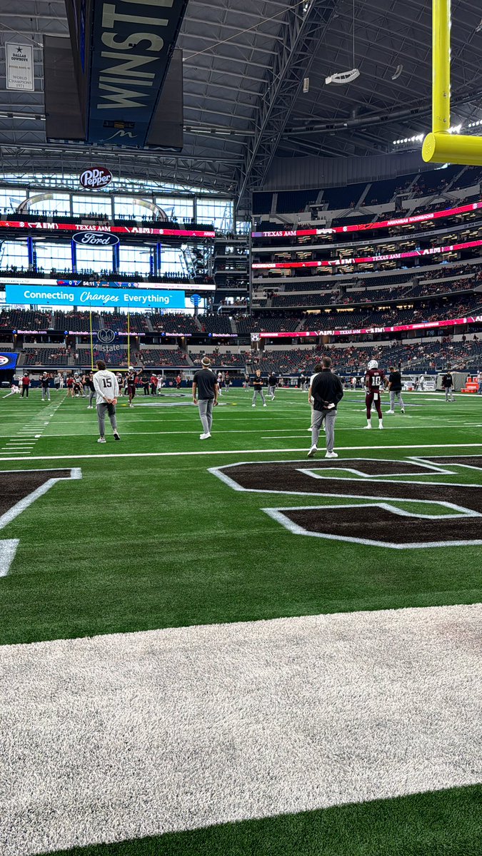 tyleredsel76's tweet image. Connor Weigman is not suited up in warmups