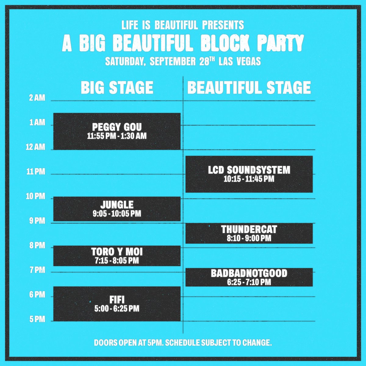 ⚡️SCHEDULE UPDATE ⚡️