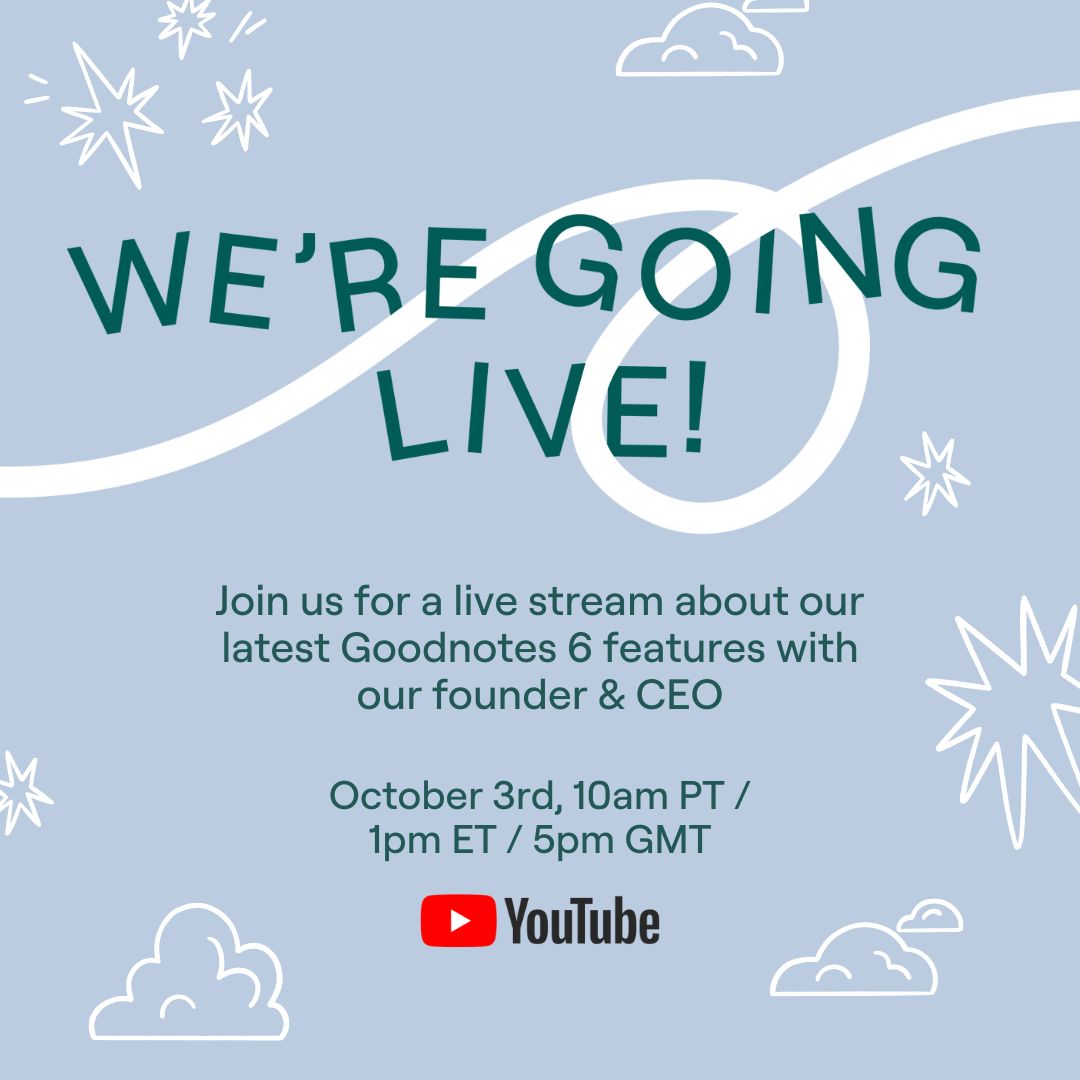 We're hosting our first live stream! 🎉 

Hear from our CEO and founder Steven Chan as well as the team behind some of your favourite features as they share how we’re supercharging your productivity and creativity⚡ 

Save the date at the link below - see you soon! 👋