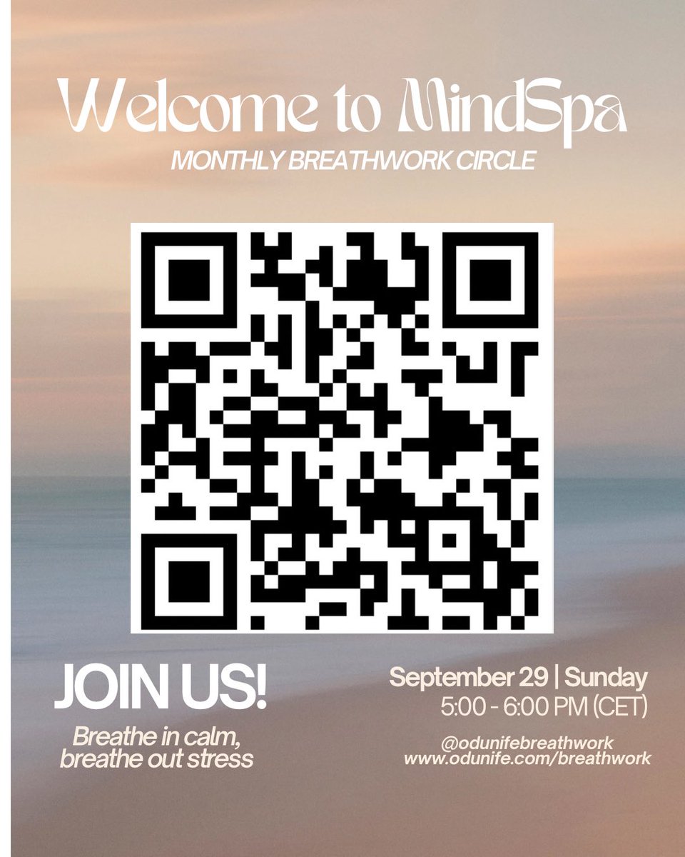 By simply taking slow, deep breaths, we signal to our brain that it’s safe to relax 🌿🧠
Join our virtual session tomorrow, Sunday, 29th at 5 PM CET
Whether you’re new to breathwork or looking to deepen your practice, this is a space for you to release, relax, and recharge.💚