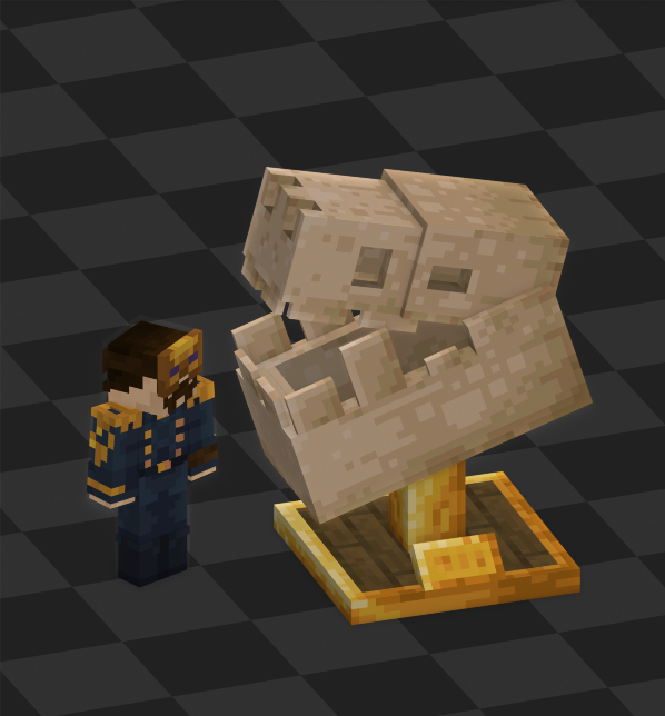 What if the eater dropped his skull and you coud use it as decoration🤔, maybe even wear it but it might be a little big 😅

 #minecraft #Minecraft #Blockbench #pixelart #lowpoly #Pixelart #blockbench #minecraftmodel