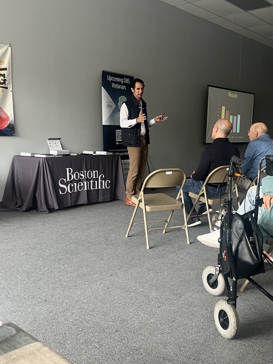 CaseyHalpern5's tweet image. Thank you to Matt Korn, Boston Scientific, and Rock Steady Boxing for hosting this educational event in Bucks Country. I shared details about deep brain stimulation and focused ultrasound with one of the most vibrant Parkinson’s audiences I have ever engaged. Notremorleftbehind!