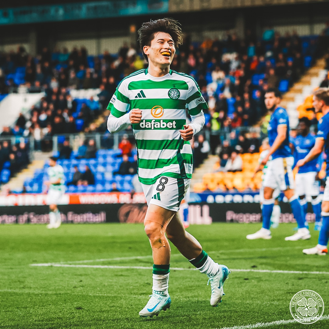 CelticFC's tweet image. Two Kyogoals! 🙆‍♂️⚽️⚽️

#STJCEL | #CelticFC🍀