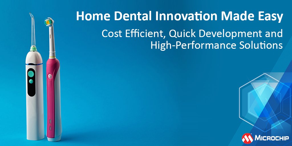 MicrochipTech's tweet photo. Develop effortlessly with our cost-efficient MCUs & battery management solutions. Seamlessly power home dental devices with optimal performance, reliability and longevity. Visit our #dental solutions page: https://t.co/kzBvkRwtFq. #SmartDentistry #IntraOralScanner #Semiconductors https://t.co/Dahard1WXr