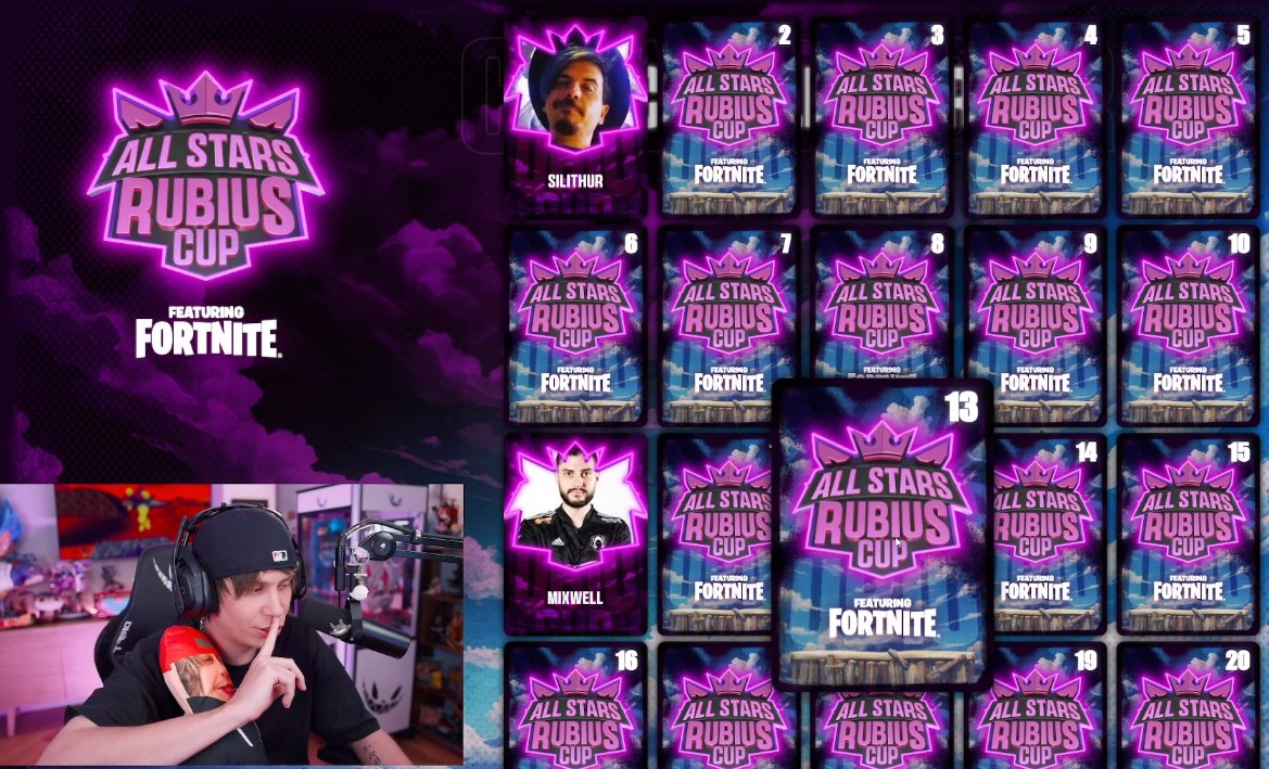 Me han invitado al All Stars Rubius Cup de Fortnite, no he jugado en mi vida va a estar muy guapooo. Gracias <a href="/Rubiu5/">elrubius</a>