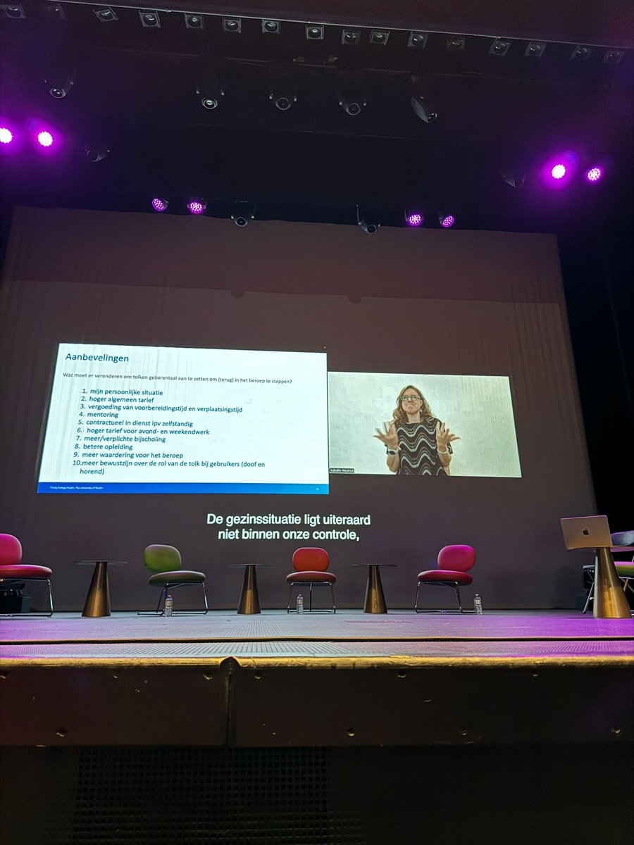 Dr. Isabelle Heyerick, PhD (@iheyerick) on Twitter photo Kon er jammer genoeg niet zelf bij zijn op WereldDovenDag maar dankzij de technologie kon ik de resultaten van het onderzoek naar de duurzaamheid van het beroep tolk VGT-X toch delen. Dank aan <a href="/DoofVlaanderen/">Doof Vlaanderen</a> voor de kans en samenwerking #WDD24 Kon er jammer genoeg niet zelf bij zijn op WereldDovenDag maar dankzij de technologie kon ik de resultaten van het onderzoek naar de duurzaamheid van het beroep tolk VGT-X toch delen. Dank aan <a href="/DoofVlaanderen/">Doof Vlaanderen</a> voor de kans en samenwerking #WDD24