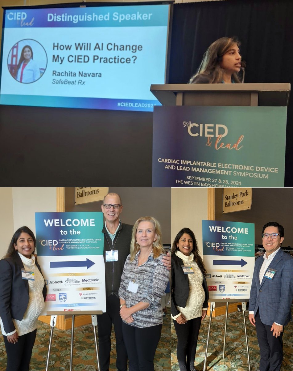 Rachita Navara, MD FACC FHRS (@drrachitaep) on Twitter photo Thank you <a href="/AndrewKrahnMD/">Andrew Krahn</a> and team for inviting me to be the keynote speaker at #CIED2024! Honored to share our <a href="/nih_nhlbi/">NIH NHLBI</a>-funded work on using AI to expand the utility of implantable devices, beyond diagnostics to guiding AF treatment <a href="/SafeBeat/">SafeBeat Rx</a> <a href="/UCSFCardiology/">UCSF Cardiology</a> reunion #Vancouver Thank you <a href="/AndrewKrahnMD/">Andrew Krahn</a> and team for inviting me to be the keynote speaker at #CIED2024! Honored to share our <a href="/nih_nhlbi/">NIH NHLBI</a>-funded work on using AI to expand the utility of implantable devices, beyond diagnostics to guiding AF treatment <a href="/SafeBeat/">SafeBeat Rx</a> <a href="/UCSFCardiology/">UCSF Cardiology</a> reunion #Vancouver