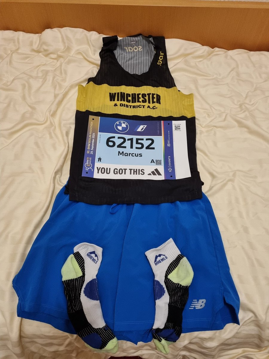 Marcus_Green86's tweet photo. It's been a while since I did one of these properly! Keep an eye out for a 38yo at the Berlin Marathon tomorrow, who should have probably packed it in - number 62152. Worked hard for this one. Fresh off the back of our Philapillar adventure for @mndassoc. Can I beat my 30yo self? https://t.co/0iXzH92Vj8
