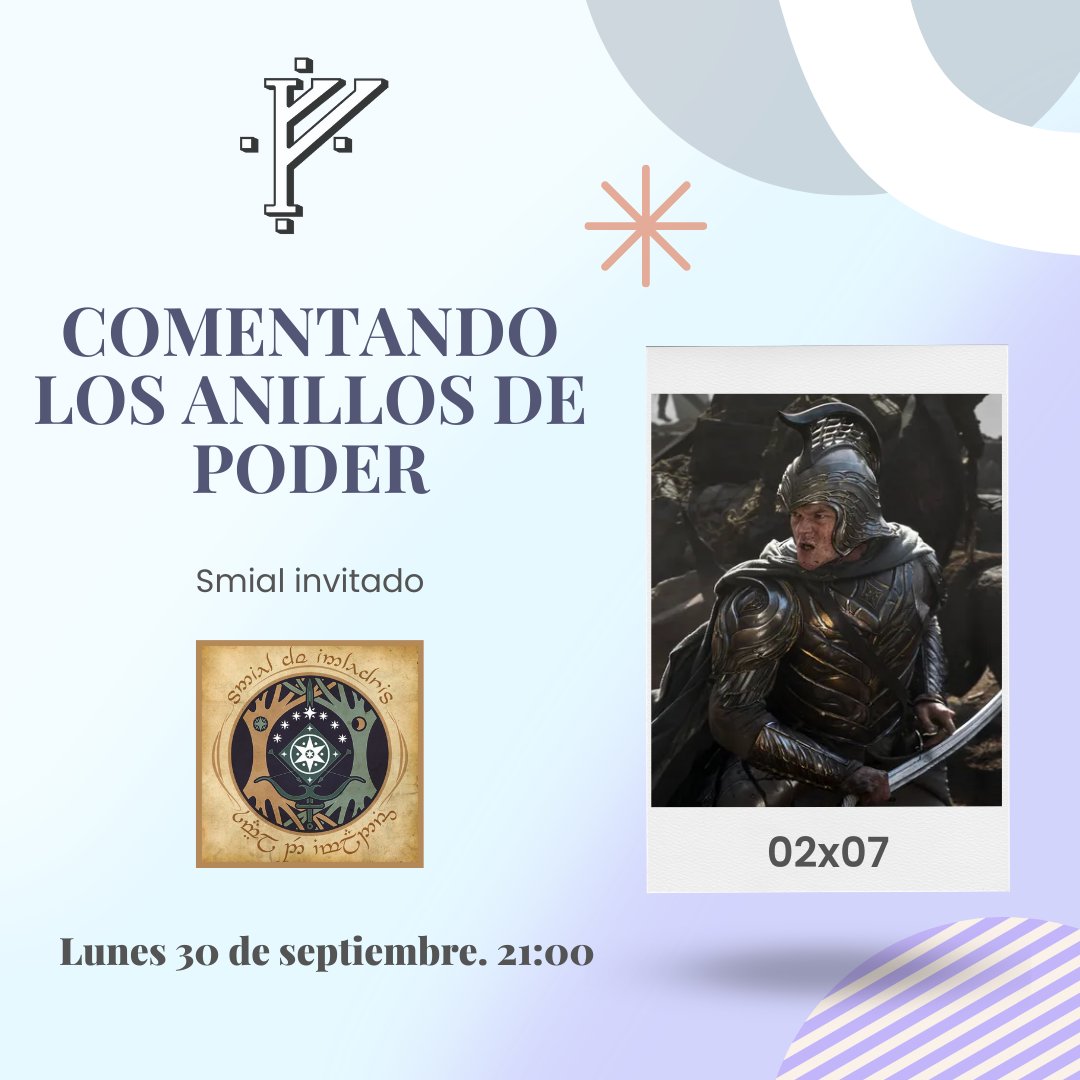 Se acerca el final y el último capítulo ha dado mucho de que hablar. Y más que dará después de nuestro "particular" análisis. Os esperamos el próximo lunes en el canal de twitch de <a href="/SocTolkien/">S.Tolkien Española</a> junto a <a href="/SmialdeImladris/">Smial de Imladris</a>. El programa promete.