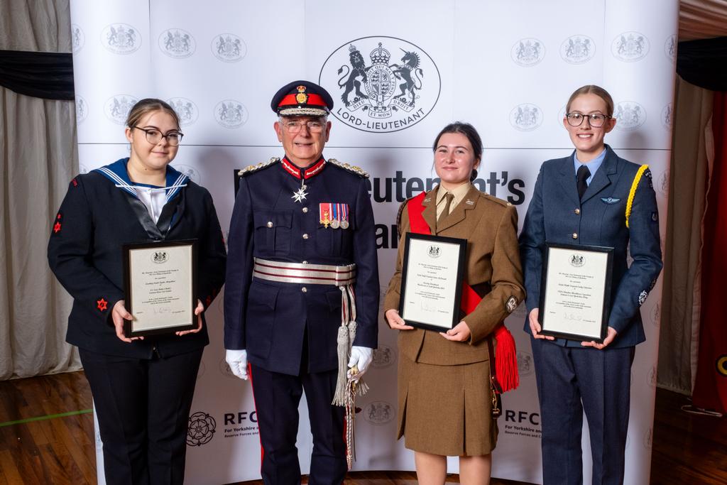 #ERLordLieutenant is delighted to welcome as #ERLLCadets for the forthcoming year (from left to right) Leading Cadet Lydia Moyhihan, Cadet Staff Sergeant Emma McDowell and Cadet Flight Sergeant Emily Edmiston <a href="/RFCAYH/">RFCA Yorkshire and the Humber</a> #Hull #EastRiding #ERLieutenancy