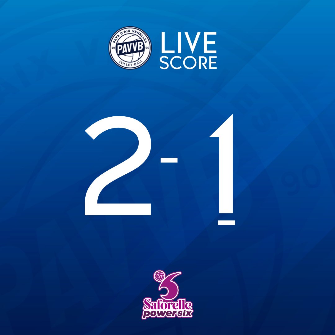 [𝗟𝗜𝗩𝗘 𝗦𝗖𝗢𝗥𝗘]
𝗝𝗢𝗨𝗥𝗡𝗘𝗘 𝟭 - 𝗖𝗛𝗔𝗠𝗣𝗜𝗢𝗡𝗡𝗔𝗧 𝗗𝗘 𝗙𝗥𝗔𝗡𝗖𝗘
𝗦𝗔𝗙𝗢𝗥𝗘𝗟𝗟𝗘 𝗣𝗢𝗪𝗘𝗥𝗦𝗜𝗫 ⚪️🔵

<a href="/VolleyMulhouse/">Volley Mulhouse Alsace</a> VS <a href="/Pavvb/">Pays Aix Venelles VB</a>

📢 𝗟𝗜𝗩𝗘 𝗦𝗖𝗢𝗥𝗘
3eme set remporté par les #RBL 28/30 🔥🔥

#laprovenceaucoeur #aucoeurduspectacle #volleyballenprovence