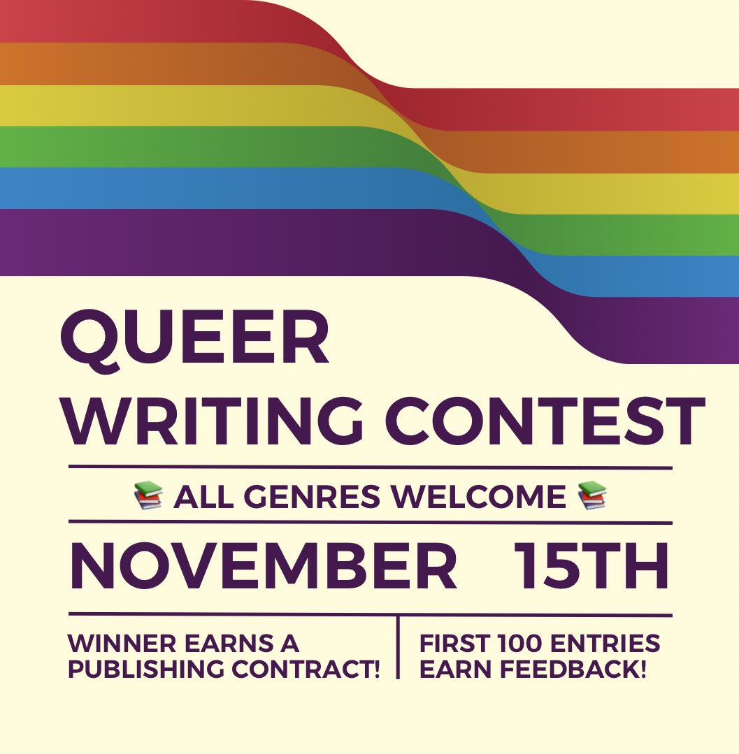 Calling all Queer writers!! Scarsdale Publishing is on the hunt for fiction that celebrates the LGBTQIA+ community—any genre, any voice! With less than two months left until the November 15 deadline, it’s time to unleash your creativity! 🏳️‍🌈🏳️‍⚧️📝

Check link in bio for more info!!