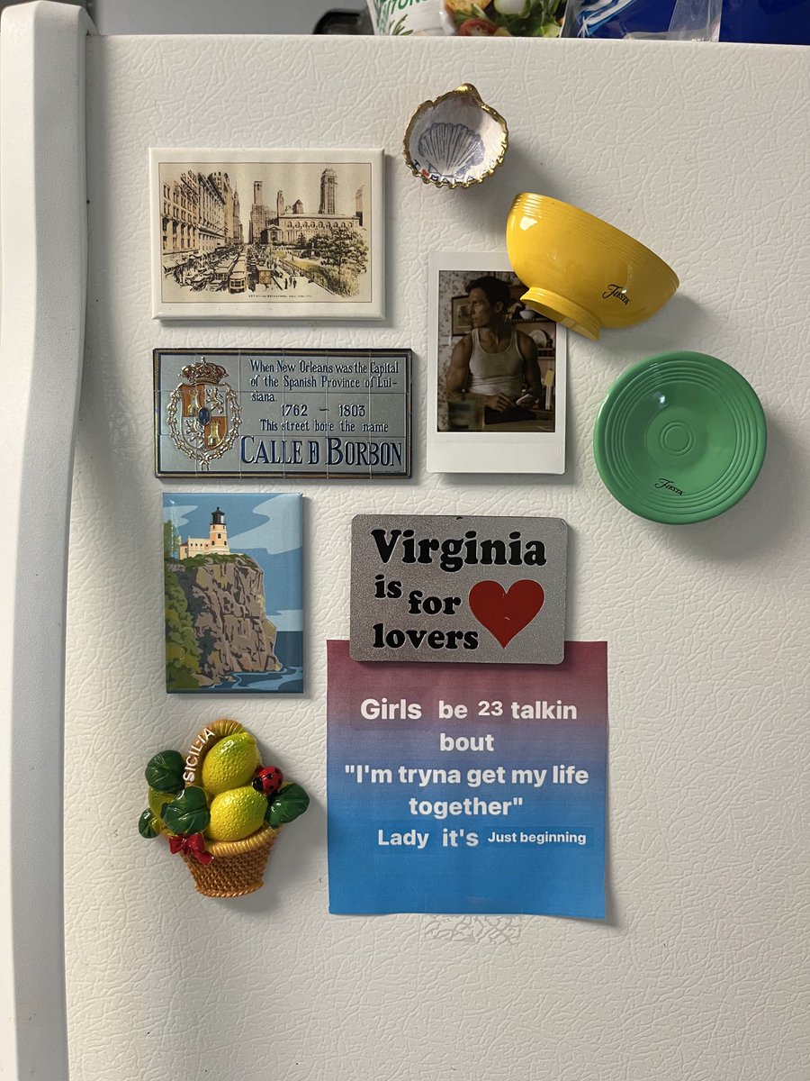 tenderfates's tweet photo. I don’t think I ever showed y’all the fridge deco https://t.co/4jRIqZzHZm