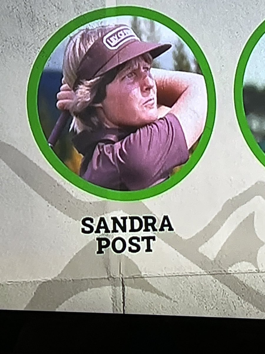 Hey <a href="/NBCSports/">NBC Sports</a>. Thx for recognizing her but THAT is NOT Sandra Post. That is Vickie Fergon. Please get that corrected and apologized for. #shame