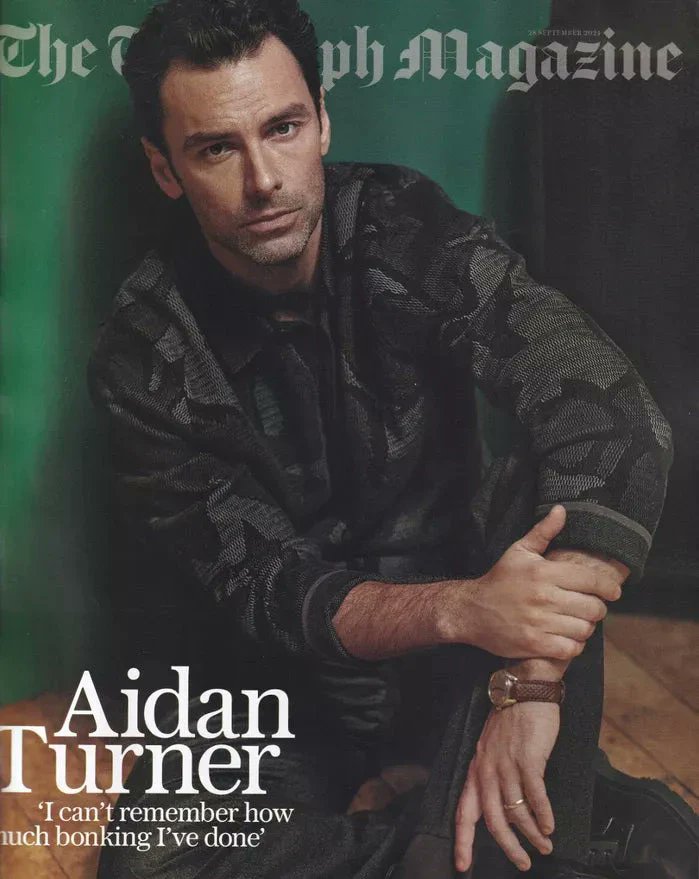The copies are in and we are obssessed! 💖

#AidanTurner for Telegraph magazine cover!

Out Now - Order worldwide: tinyurl.com/bdk59enu