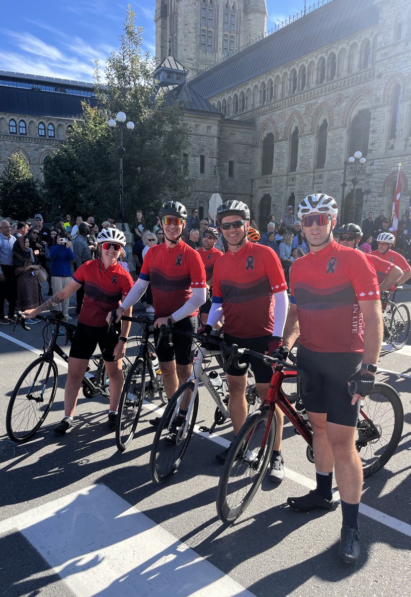 PresBPA's tweet photo. Congratulation to our four riders who just completed the Ride to Remember from the Ontario Police College to Parliment Hill. https://t.co/eHxx5UjD2w