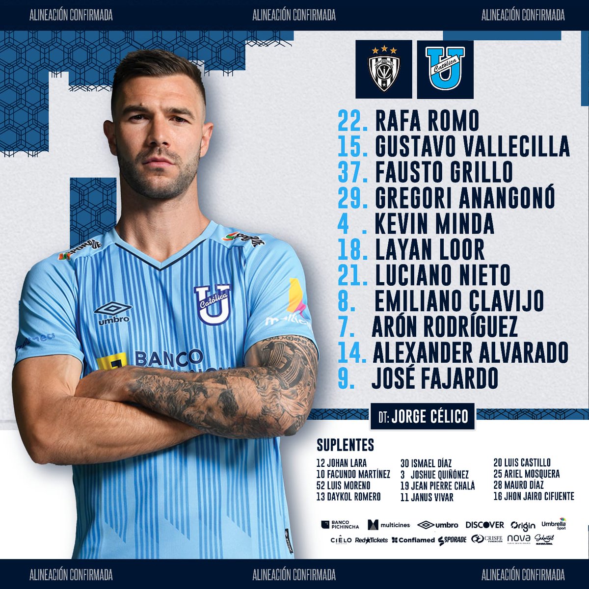 PatoCornejo's tweet photo. #fútbolenvivo
@IDV_EC 3
@UCatolicaEC 2
Buen toque, pase a la derecha para Arroyo, centró atrás para la definición de MERCADO, golazo, 7 min.del 2T
#Desempate
#LigaPro https://t.co/GSKxvD2kdQ