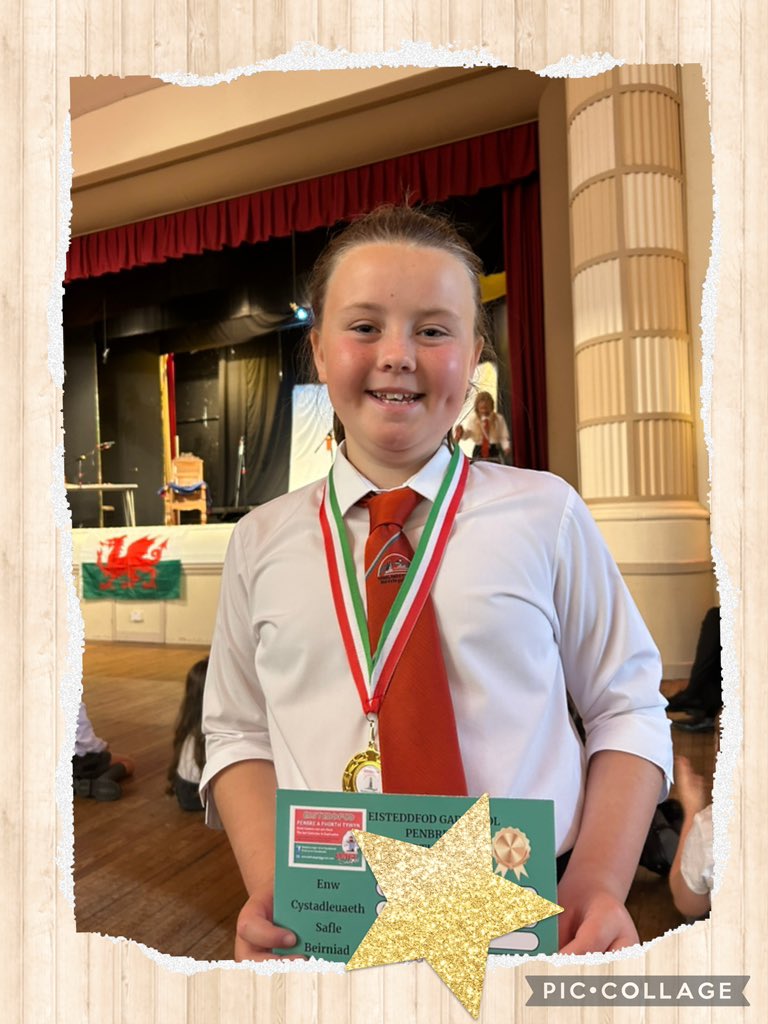 Llongyfarchiadau! 1af yn y canu i flwyddyn 5 a 6 yn Eisteddfod Penbre a Phorth Tywyn 👏🏻🏅
 #PyT #Eisteddfod #perfformio #iachahyderus #uchelgeisiolagalluog #cyfranwyrmentrus