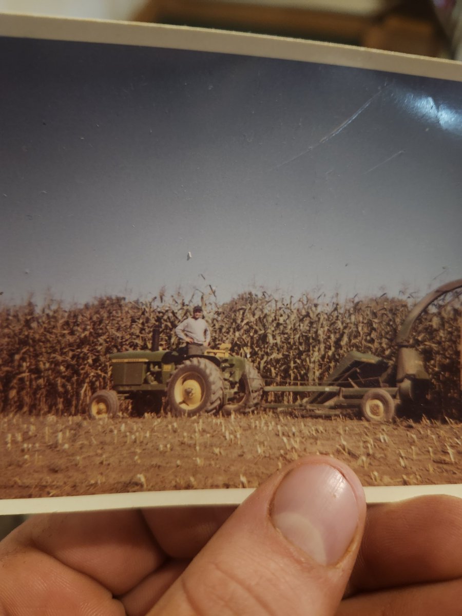 Brandon01950258's tweet photo. A new toy was added back to the farm. Grandparents had one back in the day. 1 of 1108 built @JohnDeere #johndeere #dairyfarm https://t.co/JAOncrN1a9