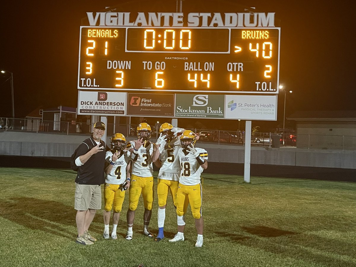 PatDLarson's tweet photo. Super proud of our boys last night. Big Crosstown win over the bengals!! Great day! #GoBru #LB4life #WeNotMe https://t.co/OZYLNSTQCV
