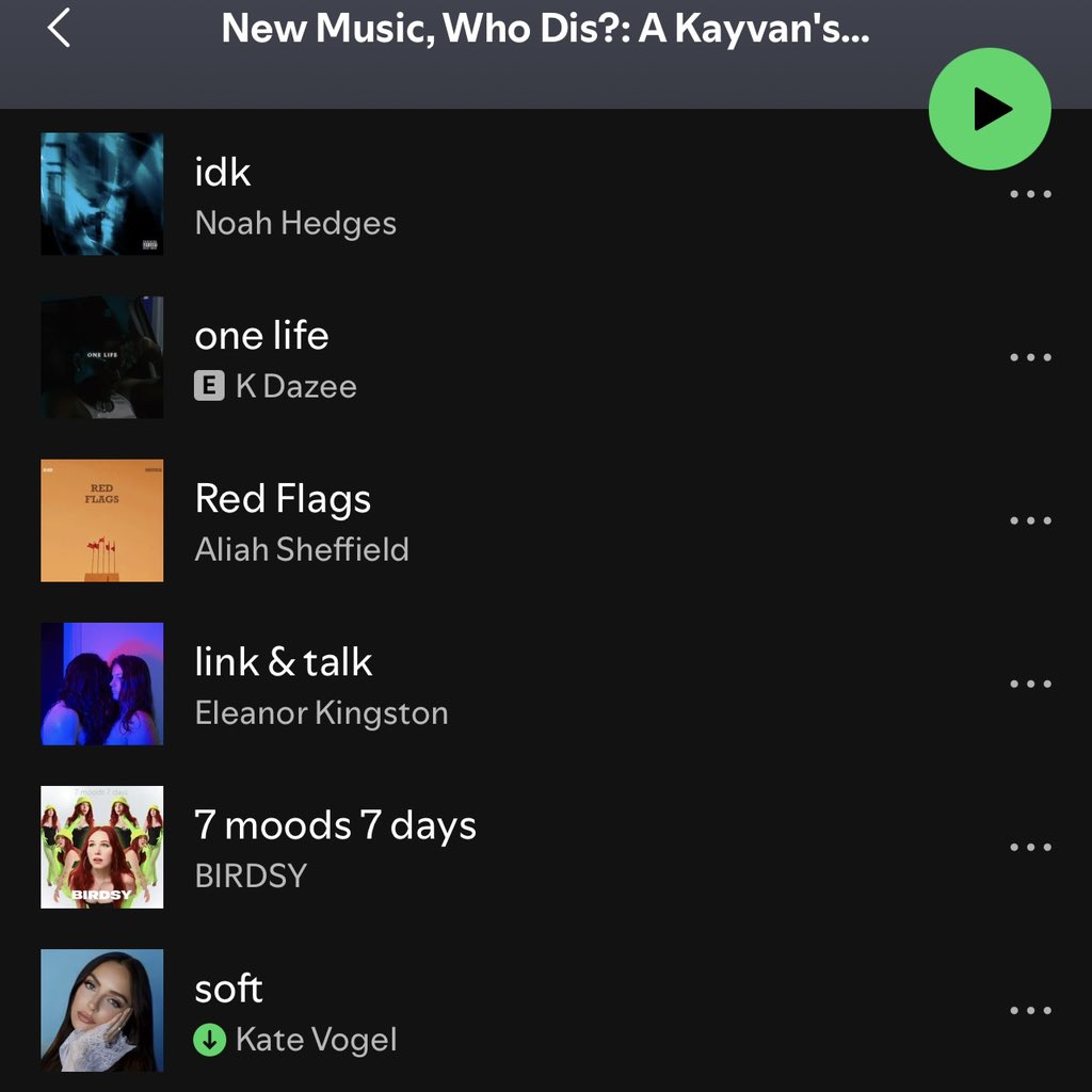 And artists like:

Wiseboy Jeremy
Earl Hondo
Ness Julius
Romel
Luna Elle
RSY
Secily
Amir Obe
Elijah Rosario
DyMe-A/DuZiN
Monty!
Noah Hedges
K Dazee
Aliah Sheffield
Eleanor Kingston
BIRDSY

Playlist here: open.spotify.com/playlist/6TKcW…