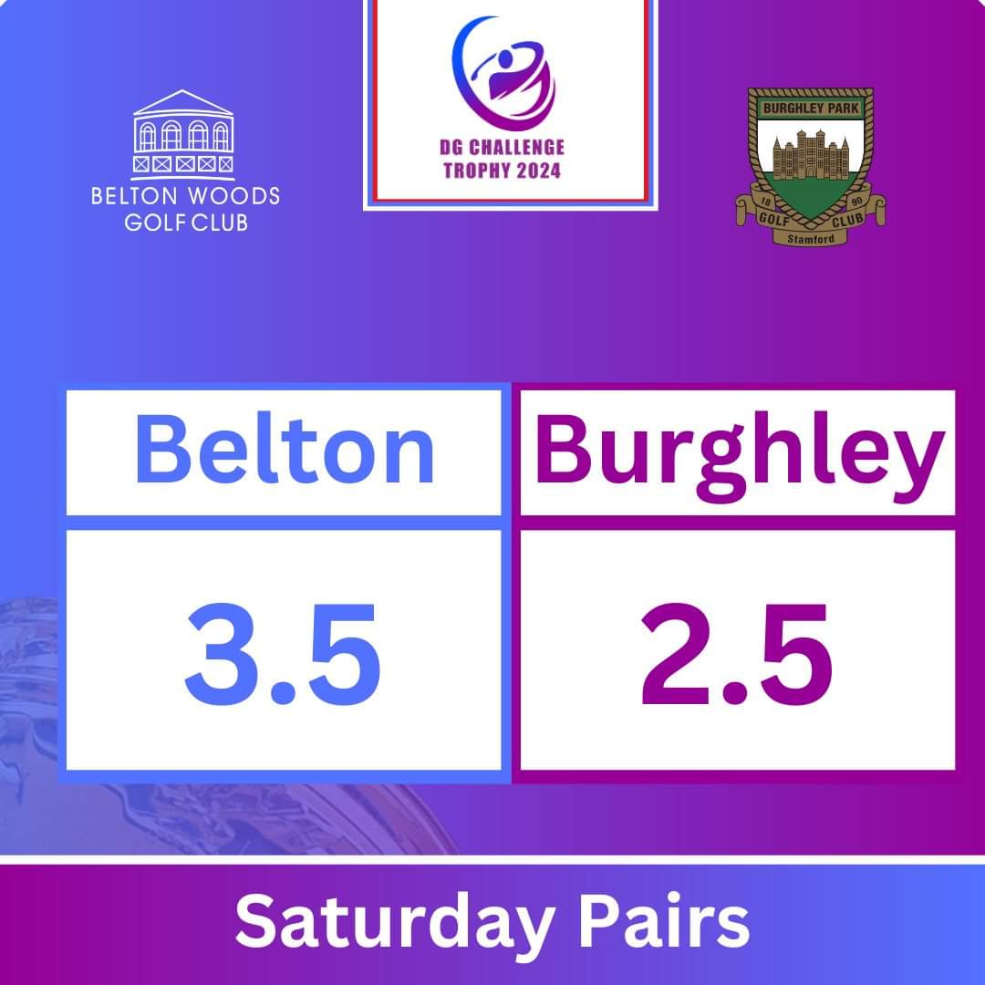 End of day 1 foursomes in the DG Challenge between <a href="/bwjuniorgolf/">Belton W Junior Golf</a> and <a href="/LincsJuniorGA/">Lincs Junior Golf Academy</a> Burghley Park Juniors.
Tomorrow singles day good luck to both teams.