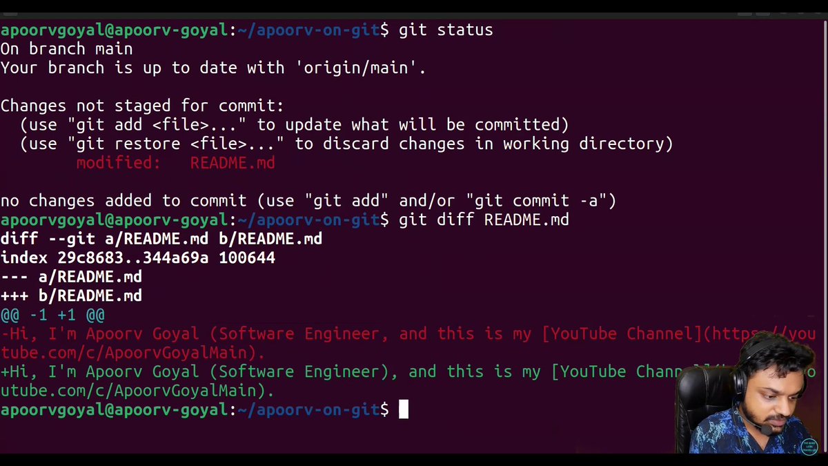 ranjeetV8's tweet photo. hey I hope u are doing well , Recently I hava covered video lecture on #git and #GitHub by Apoorv Goyal were I enhance my vcs skills and learned new stuffs
like how to contribute etc
thanks to @apoorvtwts
#Learningwithapoorv https://t.co/D5Y3JKKExd