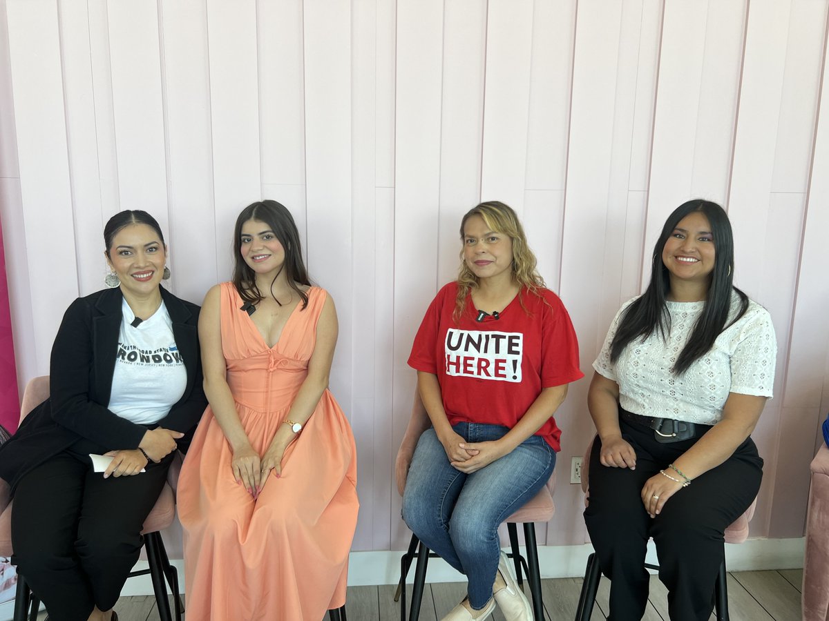 Culinary226's tweet image. &quot;As a working mom, 🙋‍♀️ I vote for representatives who will enact laws that will tackle price gouging on rent, gas, &amp;amp; groceries to ensure a bright future for my daughters.&quot; - Claudia, Culinary Union member #Poderistas @AmericaFerrera