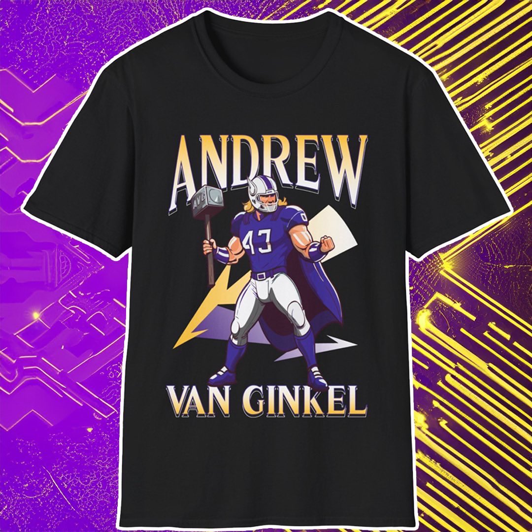 VikingNations's tweet image. I’m giving away one of these 🔥 Andrew Van Ginkel shirts, to enter:

-Retweet

Winner picked on Monday 9/30

if you’re interested in buying the shirt get it here touchdownthreads.com/products/andre…