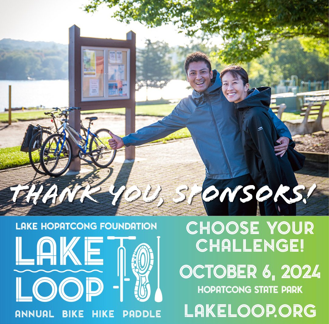 ThisIsYourLake's tweet photo. We are grateful to call so many local businesses and individuals Lake Loop 2024 sponsors!  Sponsorships help us bring a day of biking, hiking, or paddling to our community on Sun, Oct 6, and support our efforts to protect and improve NJ’s largest lake. https://t.co/5KV1qfRFPb https://t.co/cC1G9u6fv7