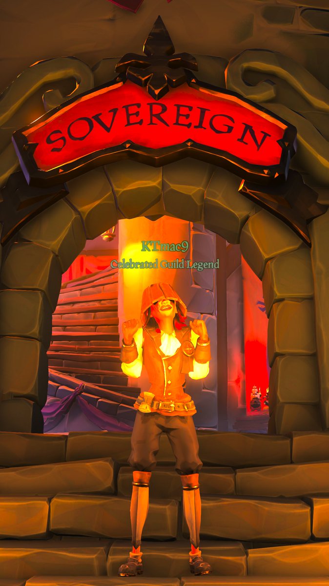 ahoyKTmac9's tweet photo. earned this title, finally, a few days ago. feeling pretty proud of myself 😎 
#SeaOfThieves #Guild #Commendation 

thanks to seashantysean for the shot! 📸 https://t.co/MfNk02tYor
