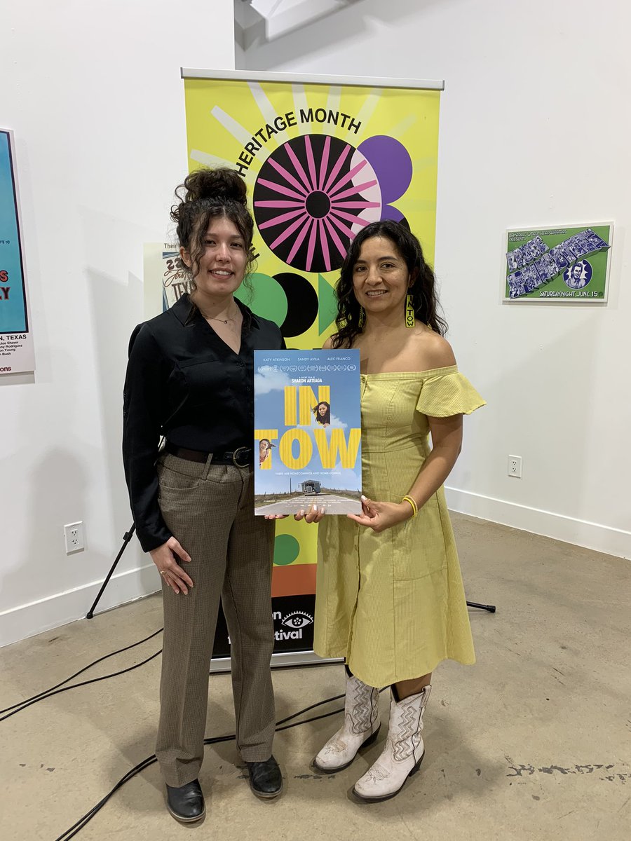 KaraCulp's tweet image. Wonderful evening yesterday at the Houston Latino Film Festival. So great meet the director of “In Tow” Sharon Arteaga and many other people who made this event and these films representing different aspects of latino culture possible!