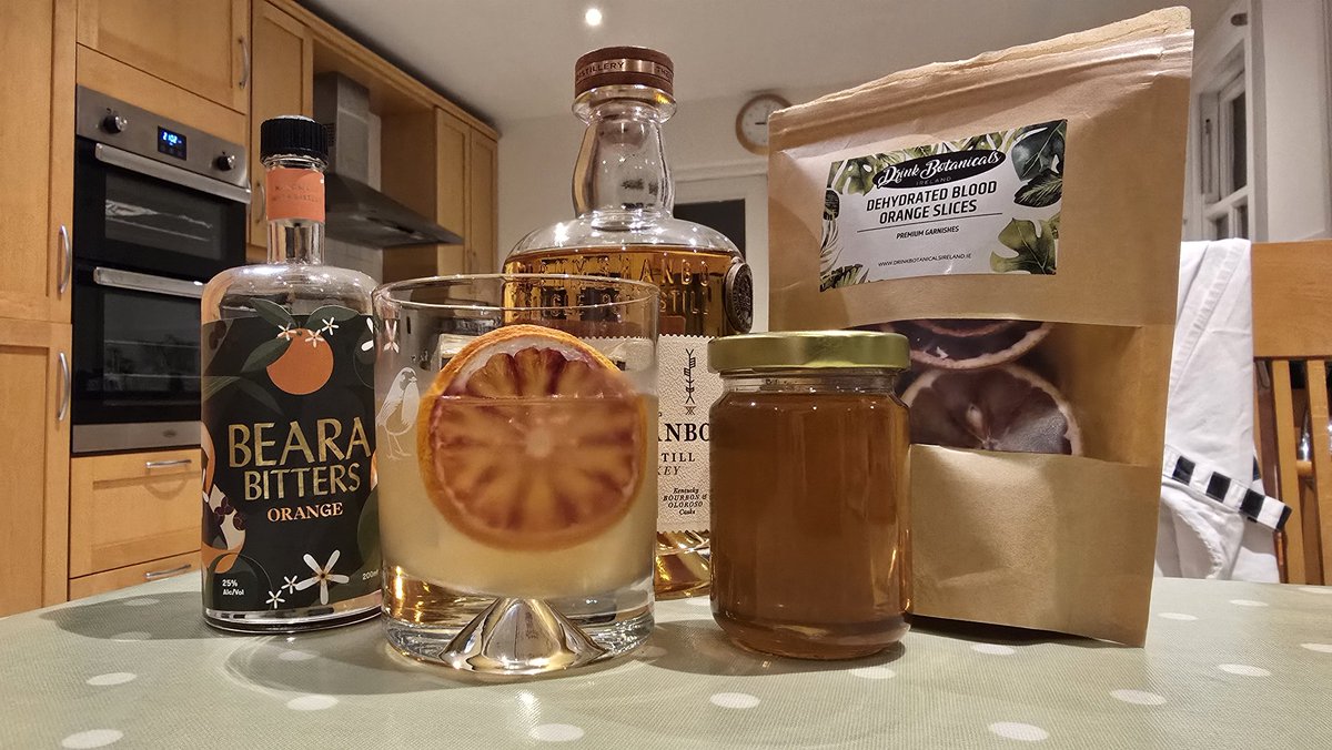 Brian Caulfield 🇺🇦🇮🇪 (@briancvc) on Twitter photo It's not Friday but #FridayCocktails anyway. A totally Irish Old Fashioned - Drumshanbo Single Pot Still, <a href="/BearaBitters/">Beara Bitters</a> Orange Bitters, Irish black bee honey from <a href="/coilltenews/">Coillte</a> in Newtown Mount Kennedy and dried blood Orange from <a href="/DBI_Ireland/">Drink Botanicals Ireland</a>. Pretty good 👍. It's not Friday but #FridayCocktails anyway. A totally Irish Old Fashioned - Drumshanbo Single Pot Still, <a href="/BearaBitters/">Beara Bitters</a> Orange Bitters, Irish black bee honey from <a href="/coilltenews/">Coillte</a> in Newtown Mount Kennedy and dried blood Orange from <a href="/DBI_Ireland/">Drink Botanicals Ireland</a>. Pretty good 👍.