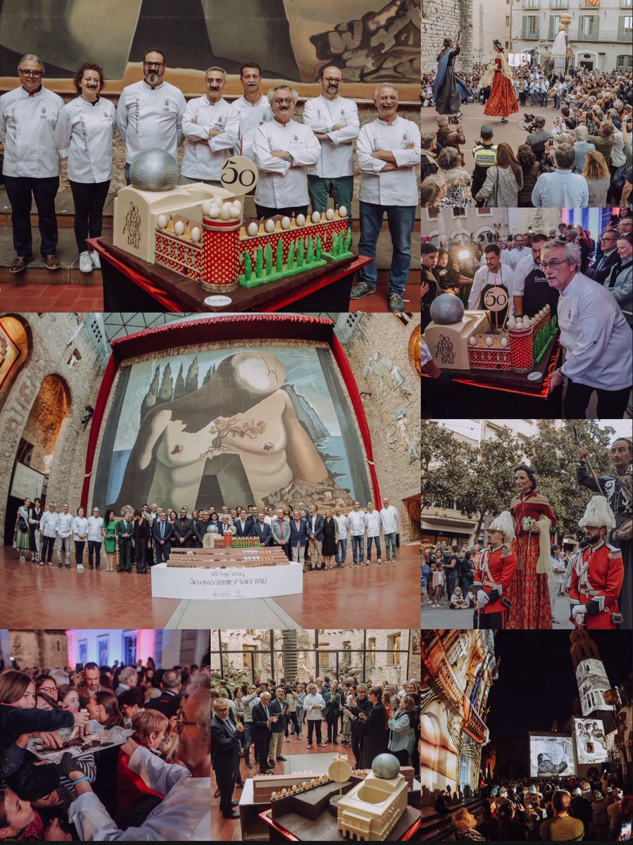 ajfigueres's tweet photo. 🎉 Més d’un miler de persones han viscut avui la gran festa del 50è aniversari del @MuseuDali.

🎂 El gran acte popular obert al públic s’ha celebrat a la plaça Gala-Salvador Dalí, amb el gran pastís d’aniversari de Christian Escribà i dels pastissers de la ciutat. https://t.co/ioXQwY7tba