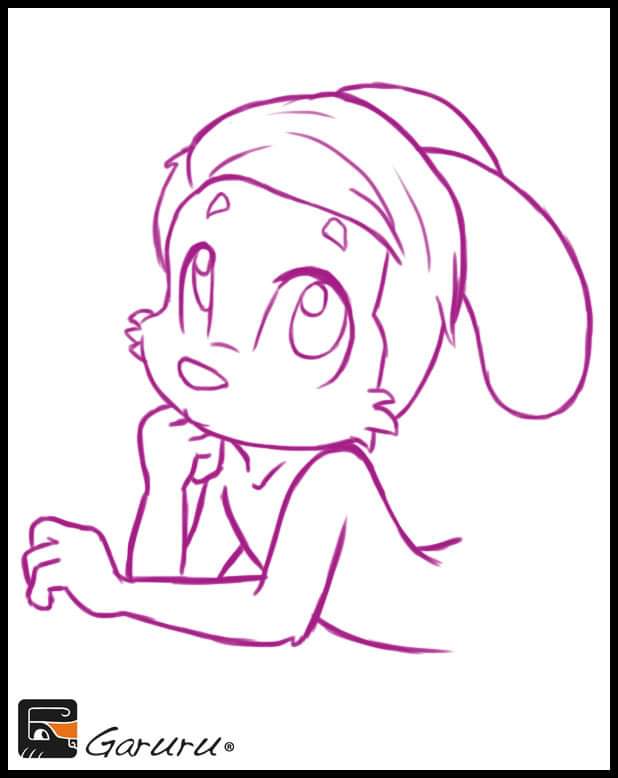 GaruruLuck's tweet image. #Garuru #furrysketch #purple #digitalfurryart