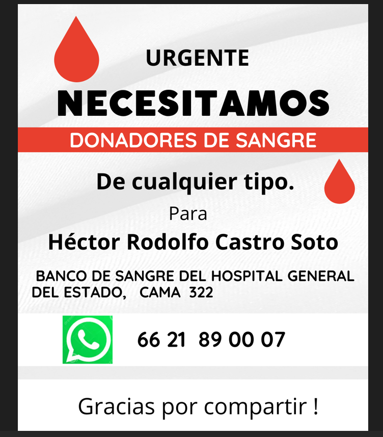 unisonradio's tweet photo. Agradecemos su ayuda.

Es para el padre de nuestro compañero Rodolfo Castro.

Gracias por compartir la publicación. https://t.co/tGWtGcanYq