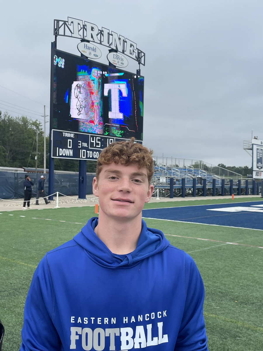 Eli Manship (@elimanship26) on Twitter photo Thank you <a href="/TrineThunderFB/">Trine Thunder FB</a> for the gameday visit today. Awesome environment! @CoachBCullen <a href="/CoachAbbs/">Troy Abbs</a> <a href="/Jengle24/">Justin Engle</a> <a href="/fbcoachech/">Pat Echeverria</a> Thank you <a href="/TrineThunderFB/">Trine Thunder FB</a> for the gameday visit today. Awesome environment! @CoachBCullen <a href="/CoachAbbs/">Troy Abbs</a> <a href="/Jengle24/">Justin Engle</a> <a href="/fbcoachech/">Pat Echeverria</a>