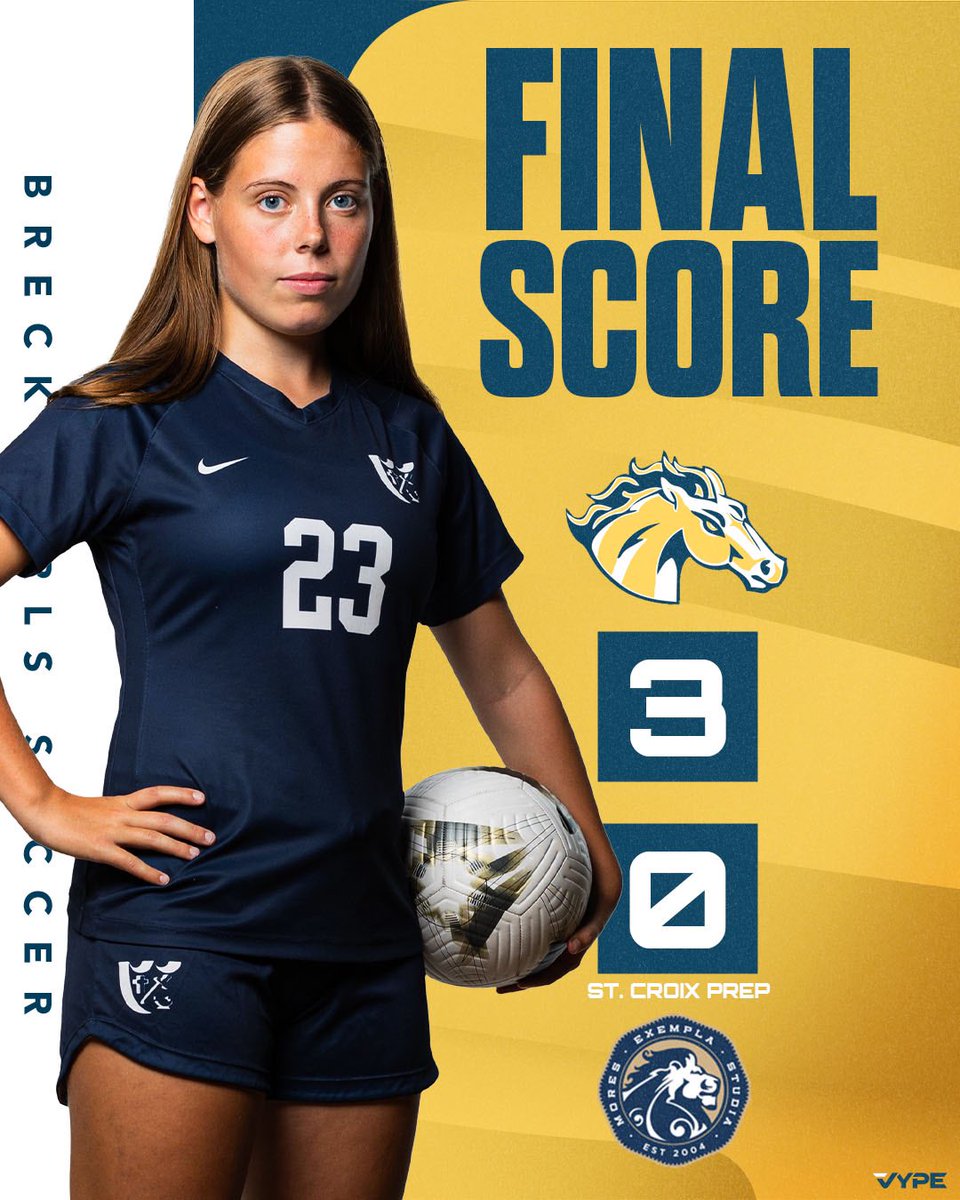 BreckAthletics's tweet photo. #BreckGSOC defeated St. Croix Prep today! They are back in action on Tuesday, October 1 against Blake! https://t.co/PikiFLhp0L