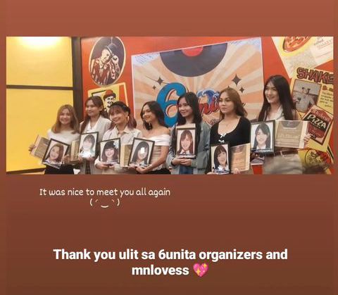 Congrats to the former MNL48 members and MNLoves that were able to attend the #6UNITA fan event.  
The moment you see here, this alone is what they truly deserved but never got.  Take your final bow, #MNL48Karla #MNL48Ice #MNL48Miho #MNL48Jan #MNL48Thea #MNL48Tin #MNL48Ruth