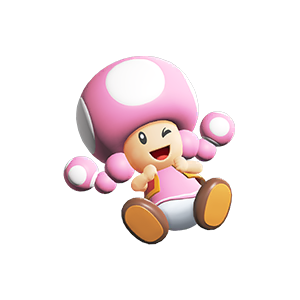 DailyToadette's tweet image. Toadette on the character select from Super Mario Bros. Wonder