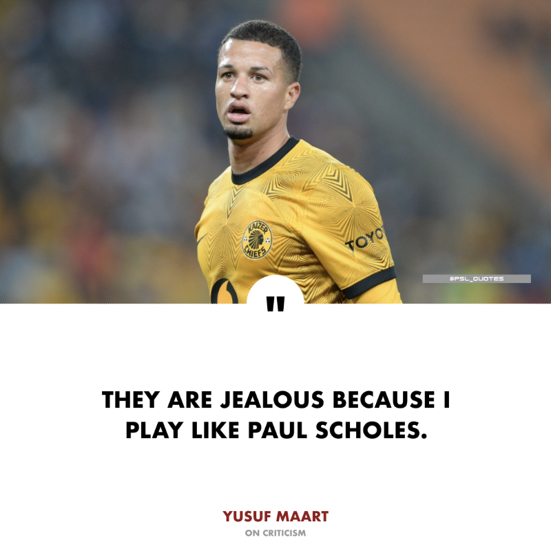 Yusuf Maart has responded to criticism regarding his performance in Kaizer Chiefs' 2-1 defeat to Mamelodi Sundowns. 🚨

The midfielder has come under immense criticism recently from the Amakhosi faithful after a string of questionable showings.