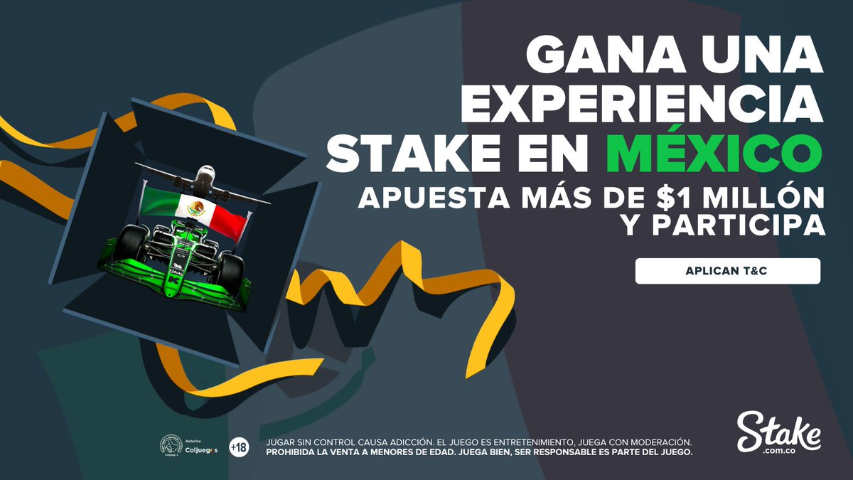 Llegamos a nuestra recta final camino a México y ya solo quedan 2 días para participar 🇲🇽

Tenemos una freebet de $20.000 💰 para un Staker aleatorio que de RT y comente su user! 🏁

Si llegamos a más de 100 RTs, la freebet será de $50.000 💸

Revisa aquí: ow.ly/h7Gh50Tvm6w