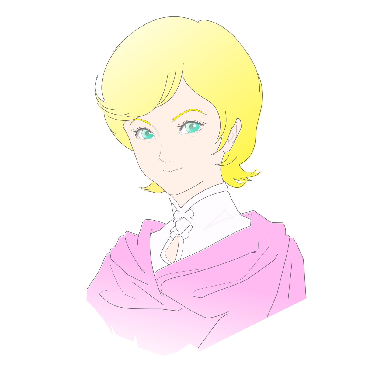 sottodashi's tweet image. 育ちの良さ みたいなものが、出ていると良いな と思います。ガルマ叔父さんに似たかな？

 #ユニコーンガンダム #ミネバザビ #インクスケープ #inkscape