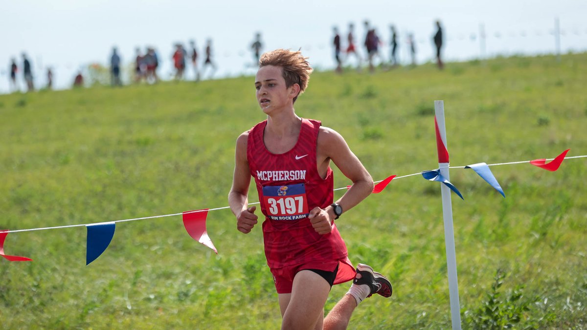 Mac Moore (@macmoore_kshsaa) on Twitter photo In the Crimson boys race at the Rim Rock Farm Classic, Holcomb's Brody Deniston took 1st. Topeka West's Adrian Lehman finishes as runner-up, narrowly edging out McPherson's Caleb Muehler in third.
#KSHSAACovered x <a href="/CapFed/">Capitol Federal</a> In the Crimson boys race at the Rim Rock Farm Classic, Holcomb's Brody Deniston took 1st. Topeka West's Adrian Lehman finishes as runner-up, narrowly edging out McPherson's Caleb Muehler in third.
#KSHSAACovered x <a href="/CapFed/">Capitol Federal</a>
