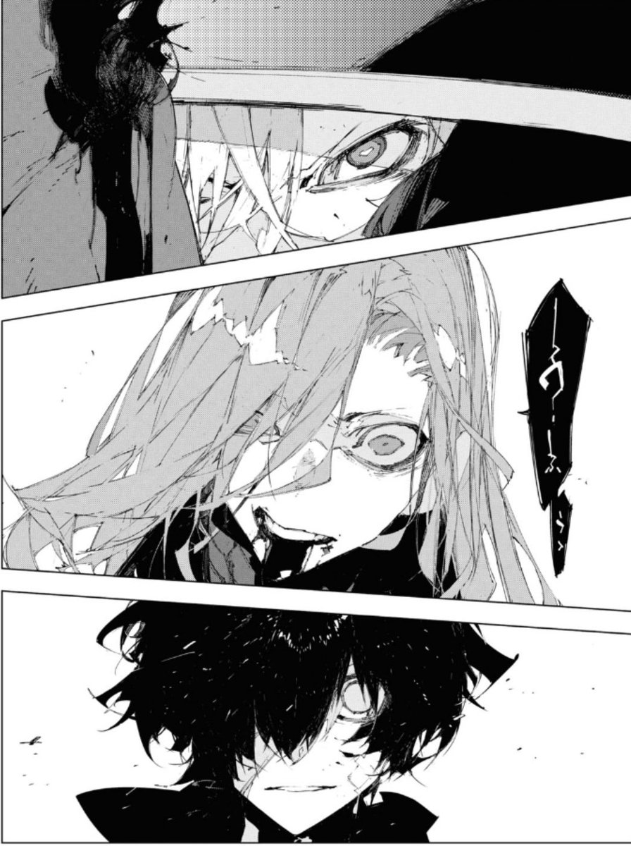 I love that Hoshikawa referenced Harukawa’s art for this panel, such a cool thing to see them side by side, the similarities, the differences