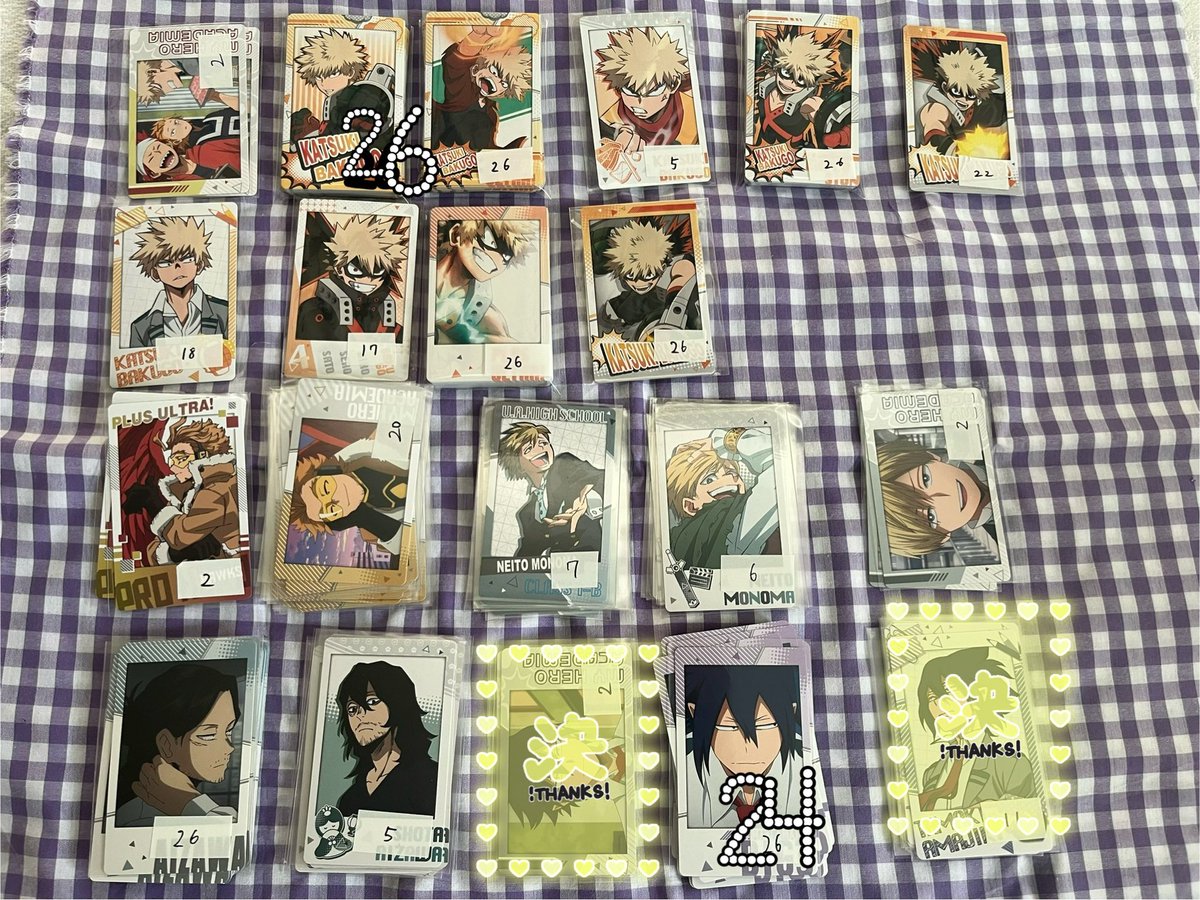 maria_mzrt's tweet photo. 《交換/譲渡/買取》

ヒロアカ スナマイ スナップマイド

譲: 轟 爆豪 相澤 ホークス など

求: 定価+送料

銀行振り込み可能な方、引っ越しでかなり急ぎなので10/8頃までにお支払い可能な方優先します

交換の場合は同異種ケミィ https://t.co/6e0EMypoVJ