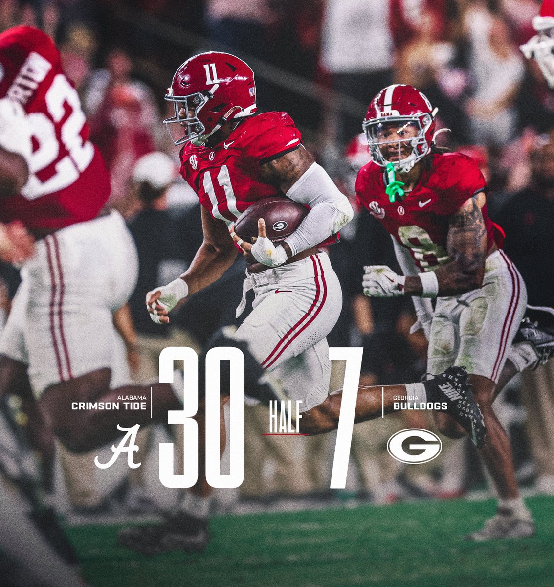 Halftime in Tuscaloosa! 

#RollTide